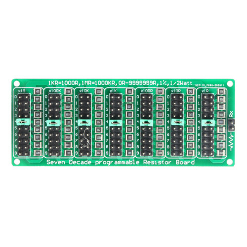 7 Decade 1R - 9999999R Programmable SMD Resistor with Voltage Isolation Board Voltage Control Switching Driver Module 1