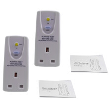 2X Uk Plug 13A Gfci Leakage Protection Plug Rcd Socket Home Circuit Breaker Cutout Power Trip - Uk Plug
