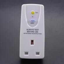 3X Uk Plug 13A Gfci Leakage Protection Plug Rcd Socket Home Circuit Breaker Cutout Power Trip - Uk Plug