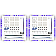 2Set LED Strip Connector 4 Pin 10mm Solderless RGB Light Strip Connector for 5050 SMD - Gapless, L Shape Connectors