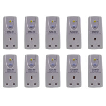 10X UK Plug 13A Gfci Leakage Protection Plug Rcd Socket Home Circuit Breaker Cutout Power Trip - UK Plug
