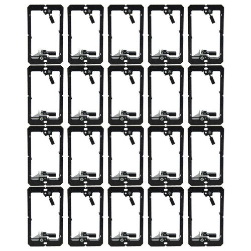 Single-Gang (1-Gang) Low Voltage Wall Plate Mounting Brackets,20PCS