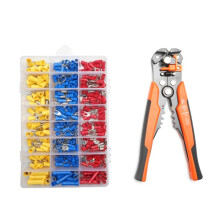 Draht-Crimpwerkzeug-Set, Crimp-Spatenklemmen-Set, Sortiertes Elektrisches Kabel-Kabel-Anschluss-Set, Crimp-Spaten, Isolierte Ringgabel