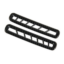 Car Inner Door Air Conditioner Outlet Vent Cover Trim for Mustang 2024 Interior Accessories Carbon Fiber