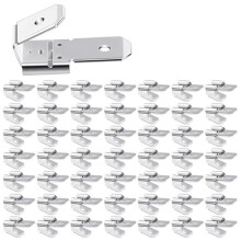 50 Conectores de Pala Dobles, Adaptador Eléctrico Doble Macho Hembra, Kit de Terminales de Engarce de Pala de Desconexión Rápida