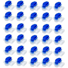 100 Stuks Waterdichte Kabeldraadconnectoren voor Tuinautograsmaaier 3-Porie-Eindblokken Robotmaaierconnectoren