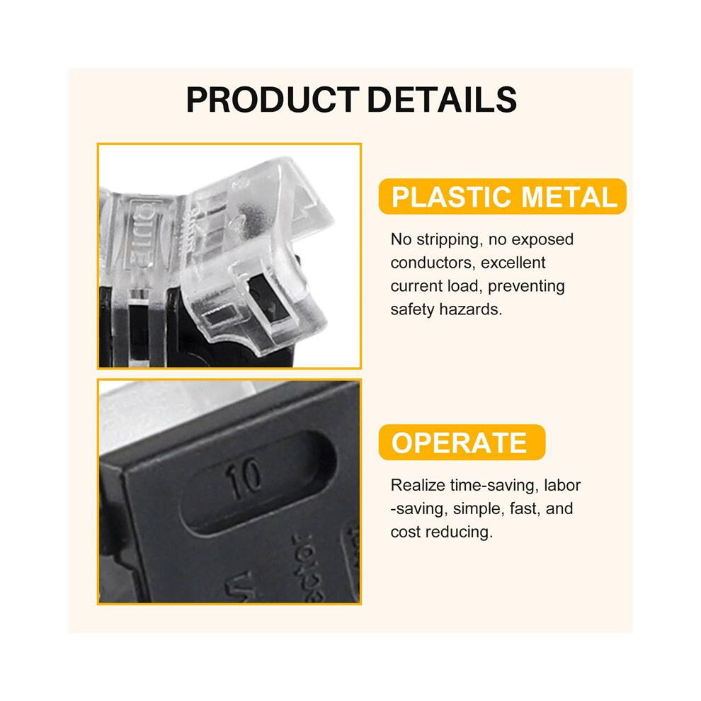 20Pcs 2Pin Led Strip Connectors Waterproof 8Mm Led Terminal Connector For Led Strip Light Ws2811 Ws2812b Strip 6032010390950