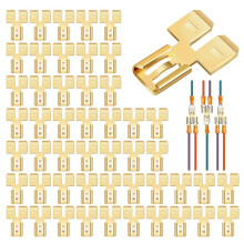 30 Pezzi Connettore A Forcella Doppio Posteriore A Disconnessione Rapida Adattatore Terminale Cavo Elettrico Bidirezionale Non Isolato Maschio Singolo