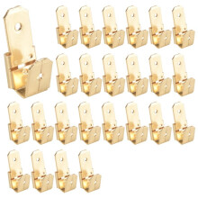 25 Conectores de Pá Sobreposta de 25 Peças, Adaptador de 3 Vias Macho Duplo para Conectores de Desconexão Rápida de Latão Fêmea Única