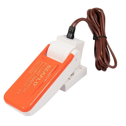 SEAFLO Float  Water Flow Automatic Power Off Control Sensor for Submersible Pump Small Sump Marine Bilge Pump