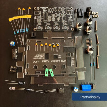 ICL8038 Funktionssignalgeneratormodul Sinus Kvadrat Triangelsignalgeneratorer Gör-Det-Själv-Svetsövningssats med Fodral