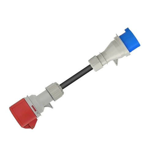 EV Portable Charger Schuko Plug to CEE Red Power Female Plug Socket Adapter  CEE Connect with 32A 3Phase 2