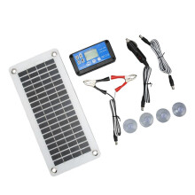 Kit de Controlador À Prova D'Água de Painel Solar Monopolicristalino com Cabo de Conexão Kit de Bateria de Proteção de Carga 12V24V