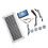 Mono-Polycrystalline Solar Panel Waterproof Controller Kit with Connection Cable 12V24V Charging Protection Battery Kit 1