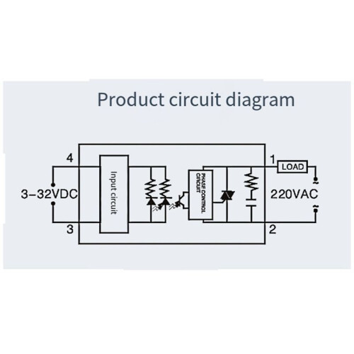 Single Phase Solid State Relay Single Phase SSR  Control AC Solid State Relay 40A 2