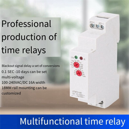 ATMT3-M1 Multifunctional  Relay Signal Delay Relay Rail Installation 1