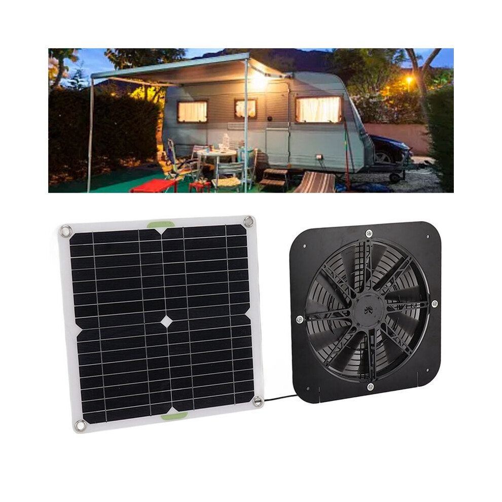 Mono-Polycrystalline Solar Panel With 13.5 Inches Exhaust Fan Bracket Photovoltaic Fan Ventilation Cooling Solar Panel 4852537343886