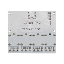 Relay Module 3 Channel USB to CH340 Serial Control Relay Module Optocoupler Protection TYPE-C Interface Module DSTUR-T30