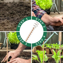Electro Culture Copper Plant Stakes Copper Garden Stakes Gardening Antenna Copper Rods Copper Wire 35CM