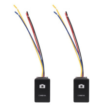 2Pcs 12V LED Illuminated /Off for Landcruiser Yaris RAV4 Black