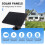Waterproof 4W Solar Panel for Home Security Camera Solar Cells Powered Charger Type C Black 2