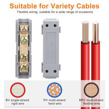 10PCS 6 AWG Wire Connector Nut Kit, 80A Quick Wiring Connection Terminal, Splicing Quick Wiring Connection Terminal