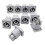 10PCS NAC3MPA-1 NAC3MPB-1 Power Speaker Panel Socket Gray-White Power 20A Stage LED Lighting Audio 3-Pin Socket,OutPut 1