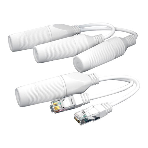POE Splitter 2-in-1 Cable Connector Three-Way Connector for Security Camera Install