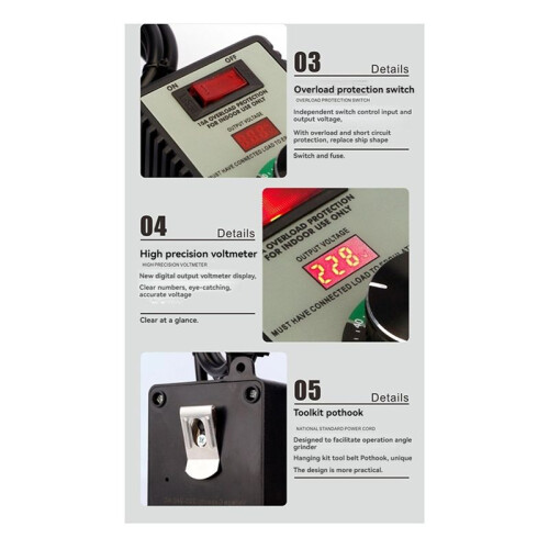 4000W Variable Voltage Regulator Grinders Controller - Speed Controller Frequency Converter UK PLUG