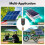 300W MPPT Solar Charge Controller 10-30V Adjustable Voltage Controller Real- Monitoring Output Voltage Controller 5