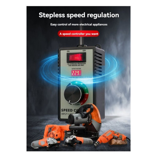 4000W Variable Voltage Regulator Grinders Controller - Speed Controller Frequency Converter UK PLUG 1