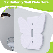 Wall Plates for Electrical Outlet Decorative Single Toggle Wall Plate Butterfly Women Light Button Cover Plates for Home