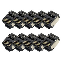 10PCS RJ45 Connector Special 8P8C Short Body Modular Plug Male with Shielded Shell for Network Cable
