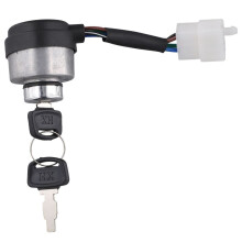 4 Wire Ignition Key with Keys Door Locks Fit for 2-5KW Gasoline Generators Fits Gas Generator