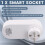 Socket WiFi Plug 16A 2-Hole USB+Type-C Outlets 65W Remote Control Compatible Alexa EU Plug 7