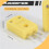 Yellow Plastic Shell K Type Thermocouple Plug Socket Connector Set 6