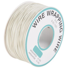 305M Witte PVC Gecoate Vertinde Koperdraad Draadwikkelende 30AWG Kabelrol