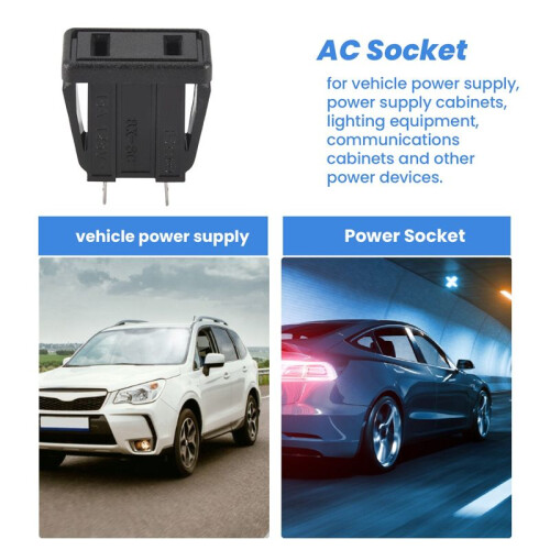 10 x US Type Panel Mounting AC Power Socket Outlet AC 250V 10A