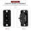 Black 2 Pin IEC320 C8 Screw Mount Inlet Plug Socket AC 250V 2.5A 6 Pcs 6