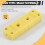 Yellow Plastic Shell K Type Thermocouple Plug Socket Connector Set 4