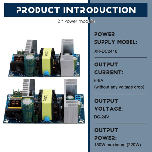 2PCS 150W 24V 6A High Power Power Module Bare Board AC- Power Board WX-DC2416 Power Module Transformer 1