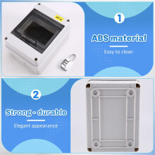Seria HT Junction Box 5WAY PC IP65 Wodoodporna Skrzynka Rozdzielcza Zewnętrzna Elektryczna do Wyłącznika z Blokadą
