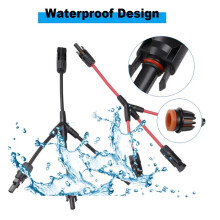 Conector de Derivação Y 3 para 1 com Cabo Solar MMMF/FFFM de 4 mm 2 para Sistema Solar Fotovoltaico Conector de Cabo de Painel Solar Y