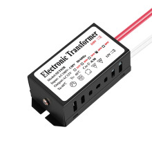 110V Naar 12V 60W Halogeenlicht Voeding Converter Elektronische Transformator Zwart