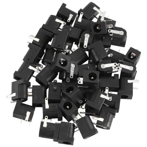 45 Pcs  Power Jack Socket 2.1mm x 5.5mm -Type PCB Mount -005