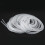 Cable Wire Organizer Manager Spiral Wrap Band 6mm Dia 15M Length White 3