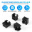 20pcs RJ45 8P8C Computer Internet Network PCB Jack Socket Black 5