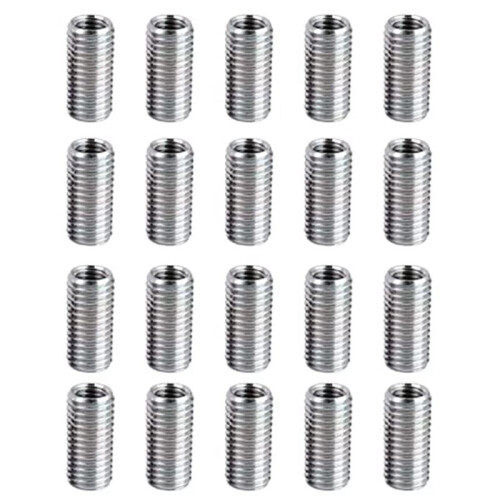 20 Pcs Thread Reducing Nuts, M8 Male to M6 Female Thread Screw Sleeve Bolt Conversion Nuts, Threaded Reducers Adapters