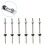 25cm Solar Hanger Bolts Solar Panel Roof Mounting Screws M10 Solar PV Panel Mounting Bracket for Fixing Solar Panel 6Pc 5