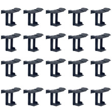 20 PièCes Panneau PhotovoltaïQue Boucle de Drainage Plaque de Surface Panneau Solaire Clip de Vidange D'Eau pour Panneau Solaire Drainant Noir 35 Mm